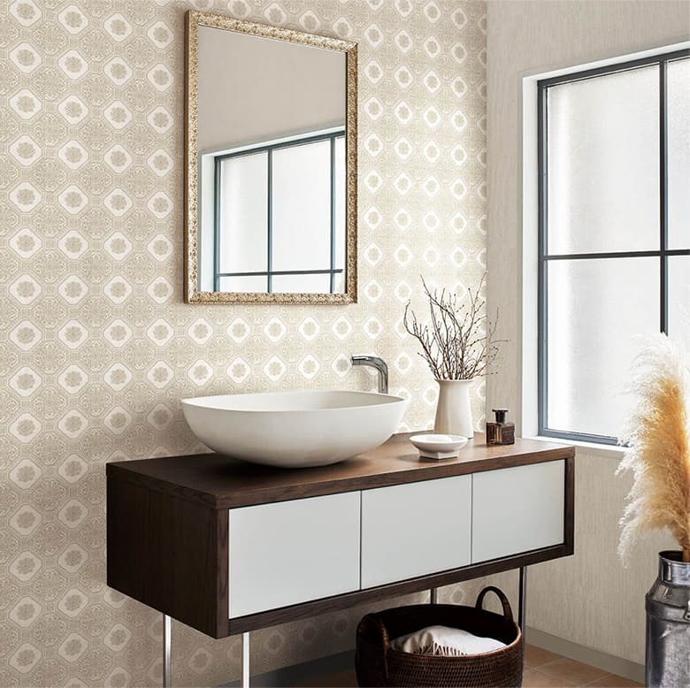 【壁紙 のりなし】 はがせる粉のりで賃貸OK BA-7405