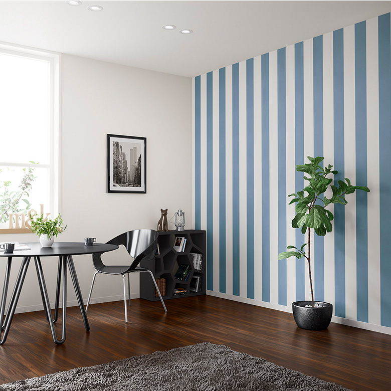 【壁紙 のり付き】 壁紙の上から貼れる壁紙 ストライプ FE-76846
