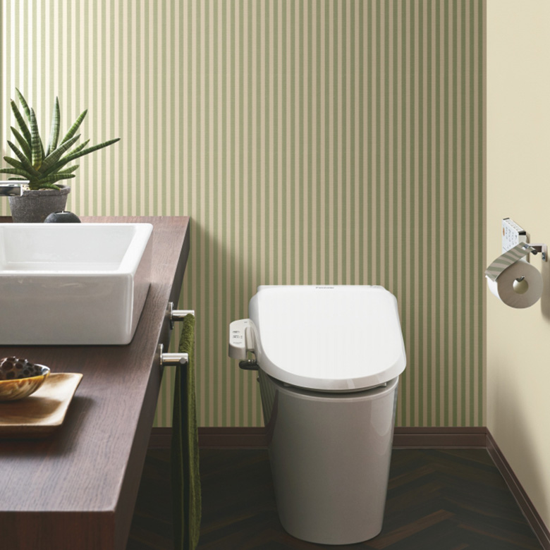 【壁紙 のり付き】 壁紙の上から貼れる壁紙 ストライプ TWP-9536