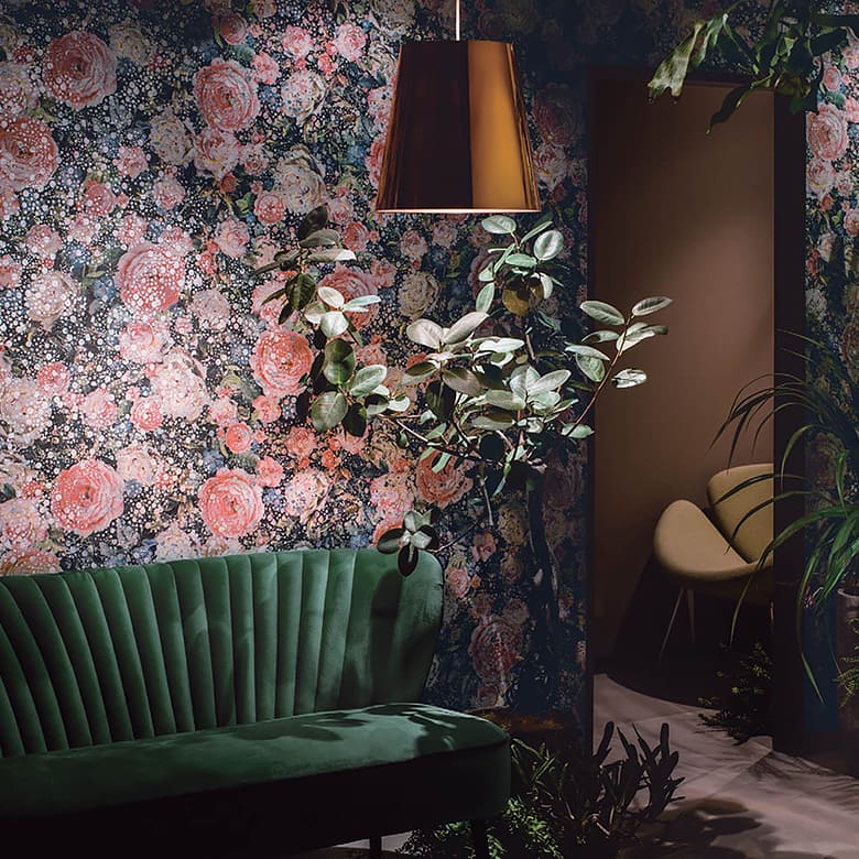 【壁紙 のりなし】 はがせる粉のりで賃貸OK ボタニカル BB-2719