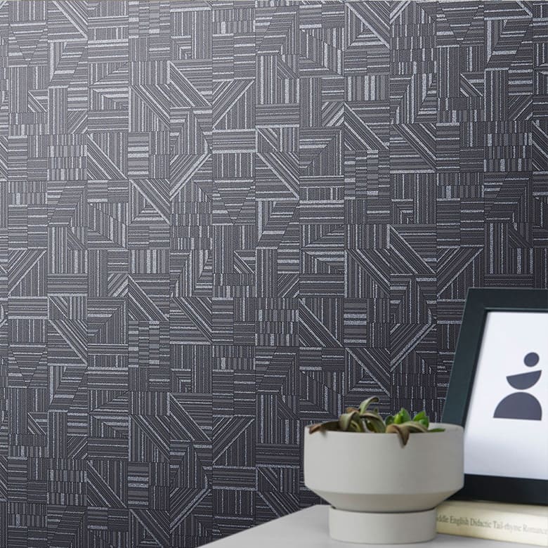 【壁紙 のりなし】 はがせる粉のりで賃貸OK モダン BB-2587