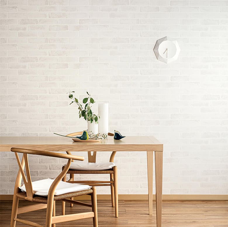 【壁紙 のりなし】 両面テープで賃貸OK レンガ RH-9239