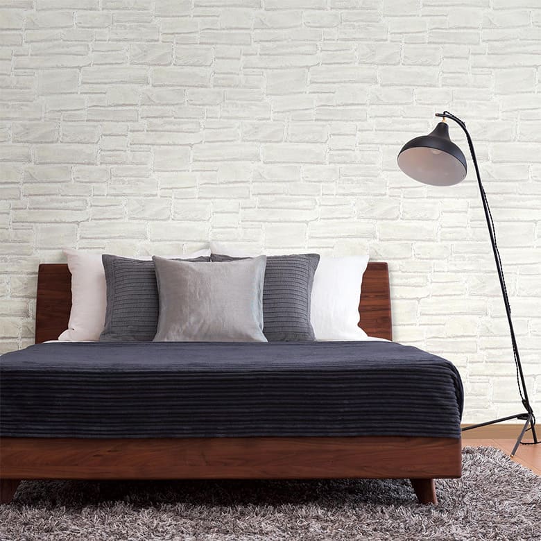 【壁紙 のりなし】 両面テープで賃貸OK レンガ RH-9244