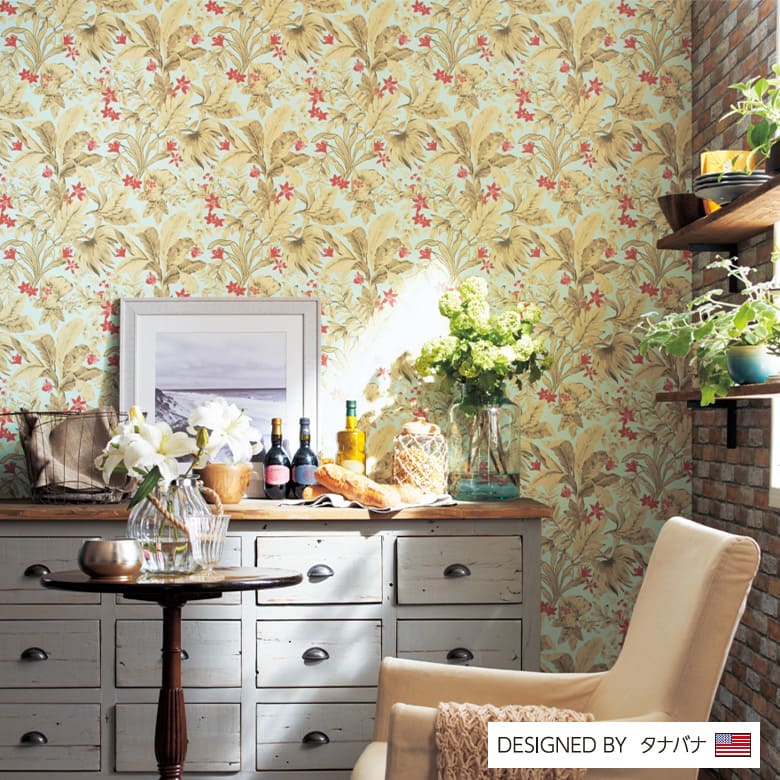 【壁紙 のり付き】 壁紙の上から貼れる壁紙 TWP-9086